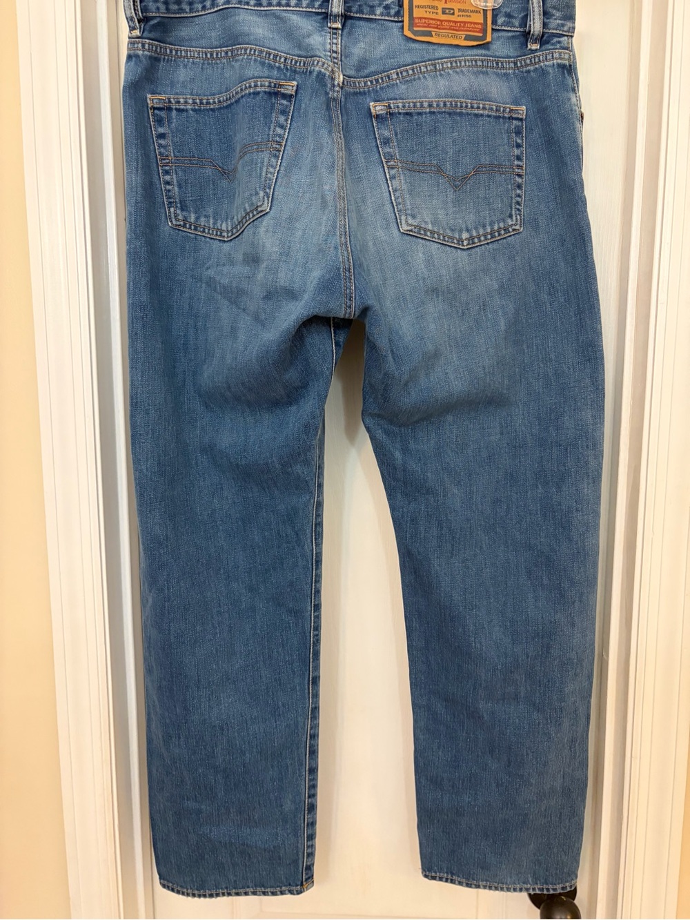 Diesel Industry Denim Division Jeans Men's 38x30 Italy Buttonfly Type RR55 - Picture 4 of 11
